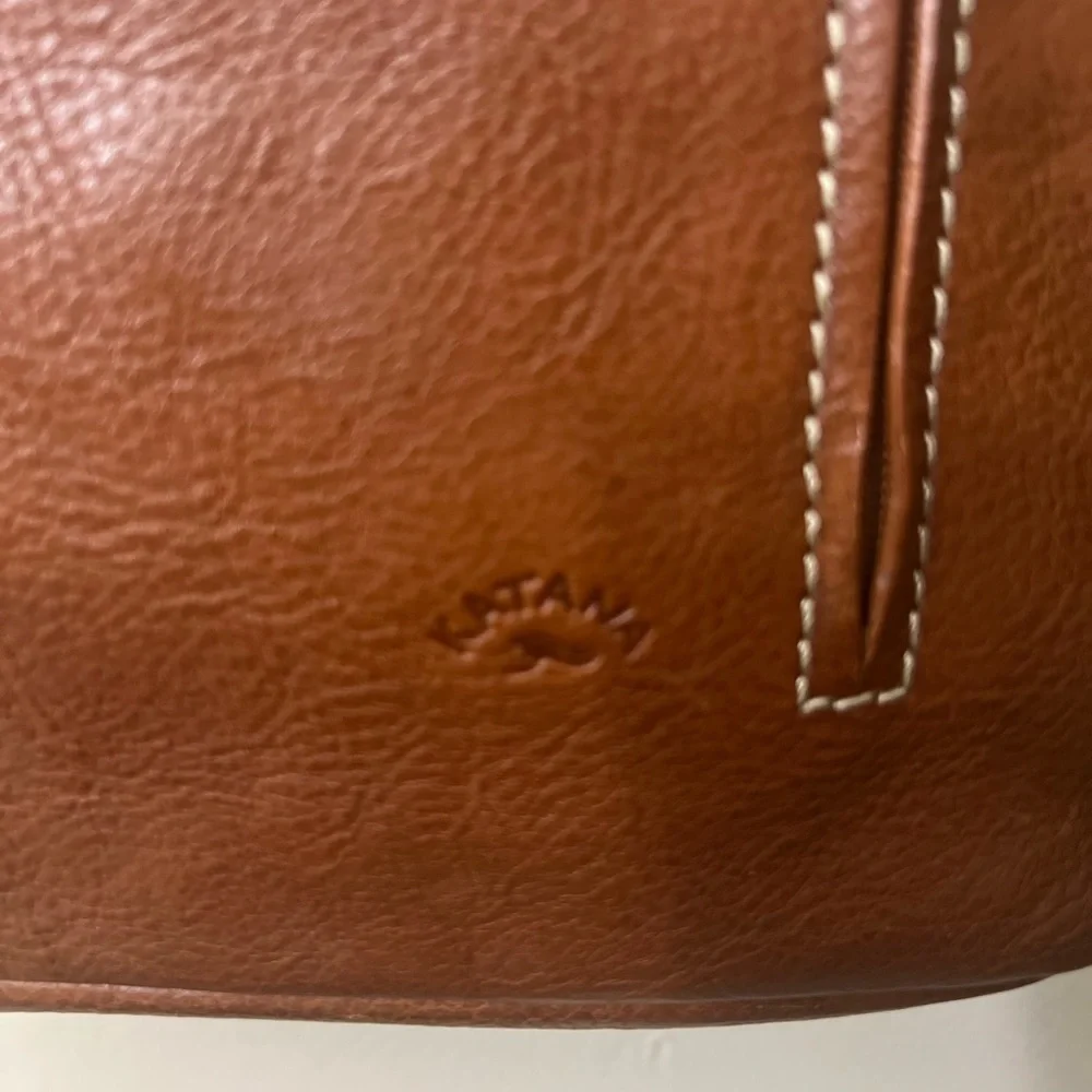 Classic Tan Leather Tote Bag
